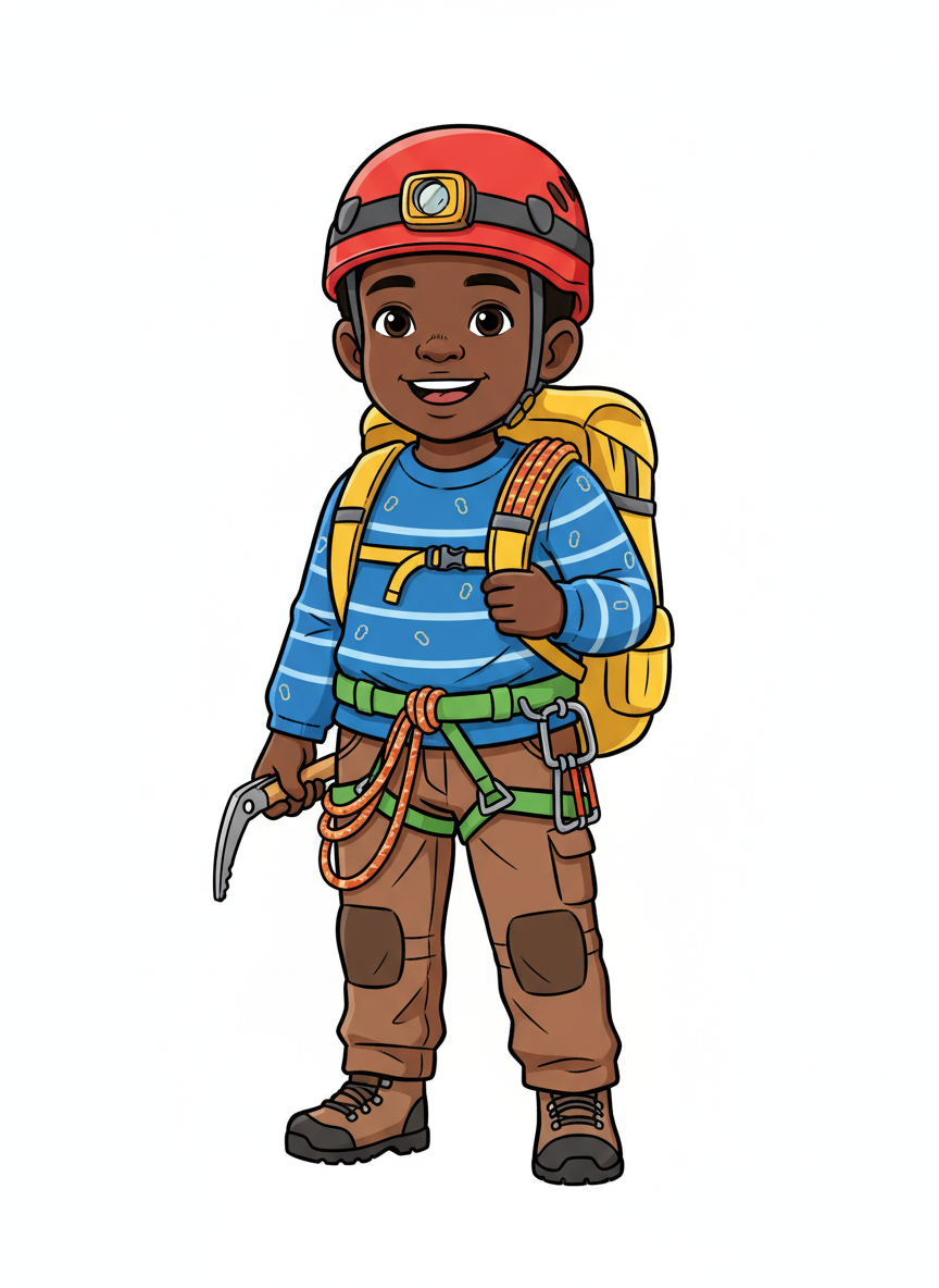 Climber Anthony - Classic Coloring Book