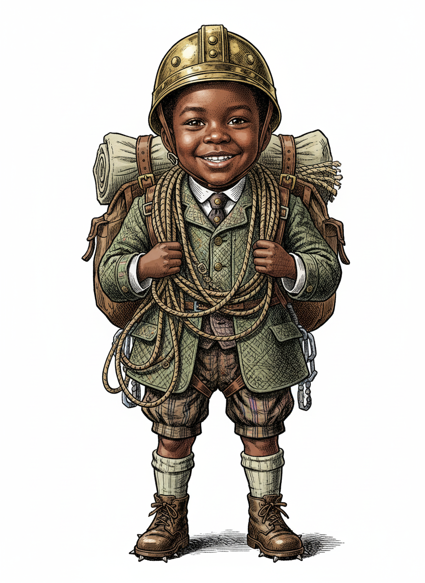 Climber Anthony - Victorian Illustration