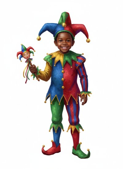 My Baby the Jester 🎭 - Impressionist Painting