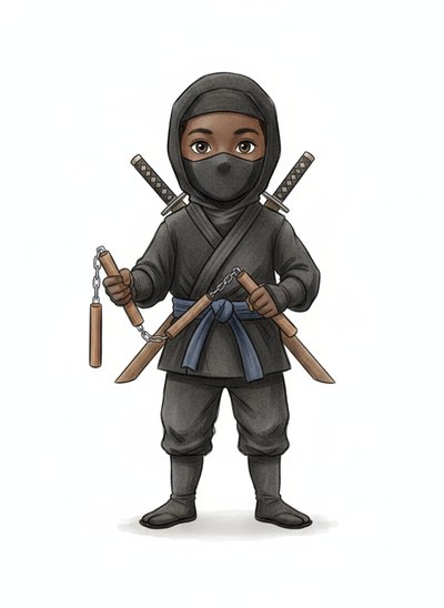 Anthony's Ninja Adventure 💥 - Gentle Pencil