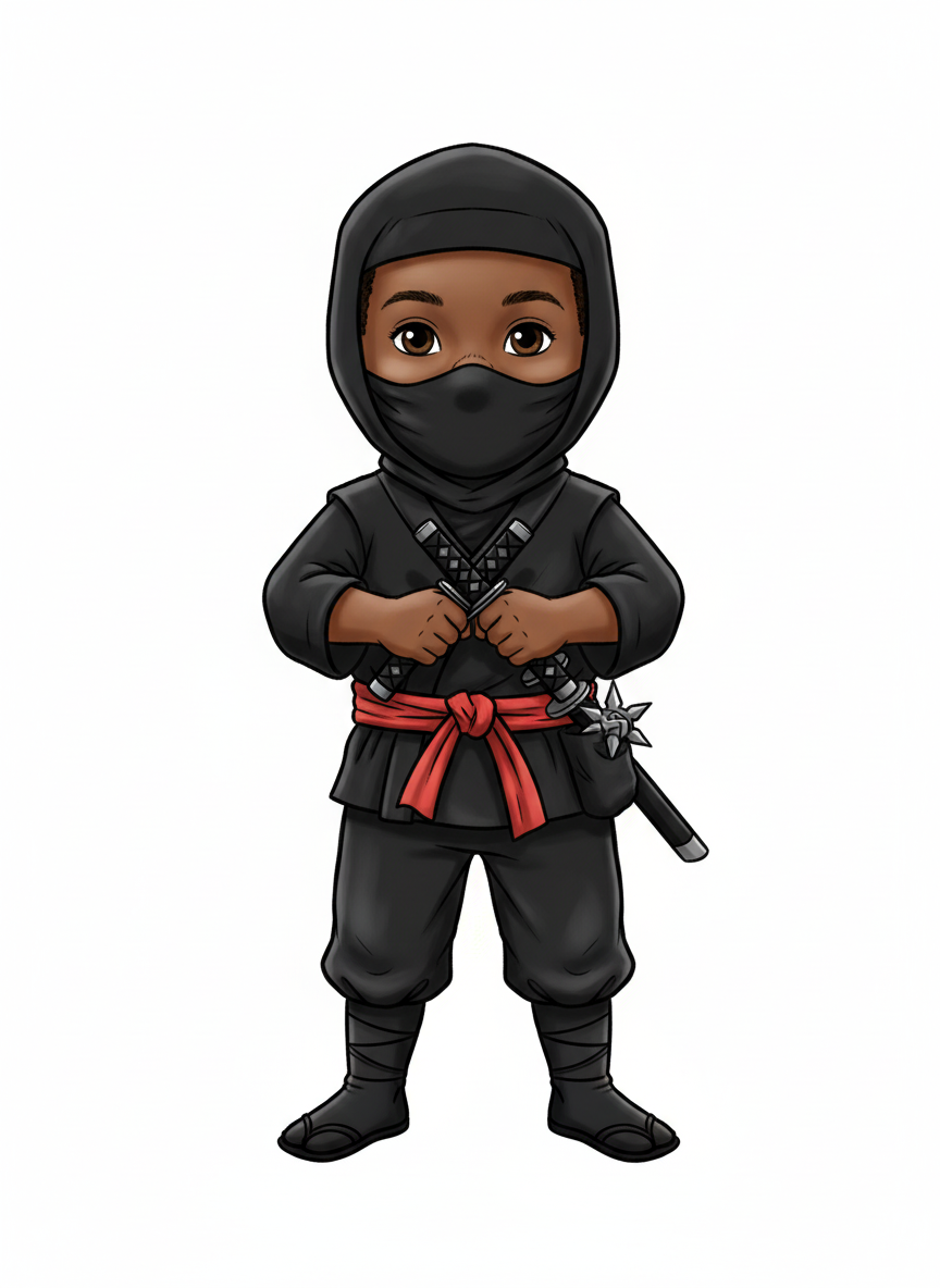 Ninja Anthony - Vintage Storybook