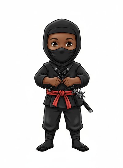 Anthony's Ninja Adventure 💥 - Vintage Storybook