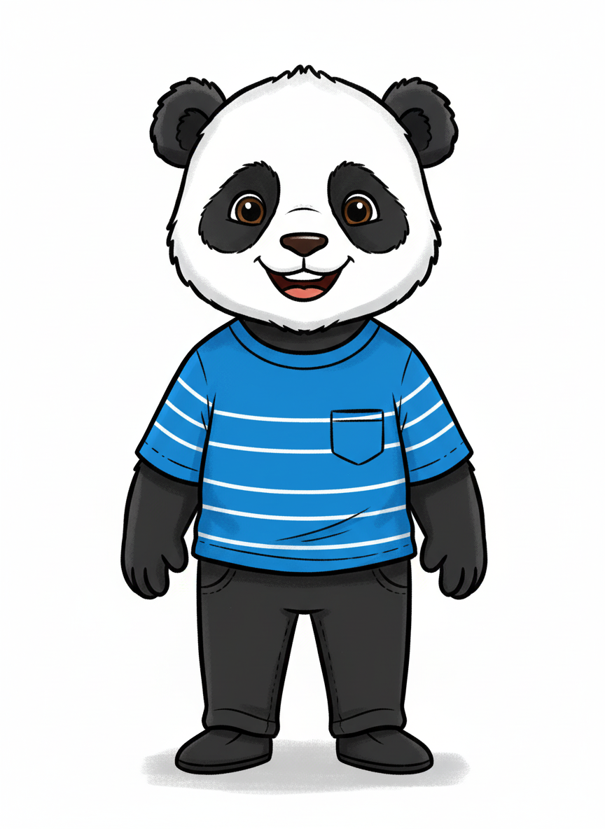 Panda Anthony - Classic Coloring Book