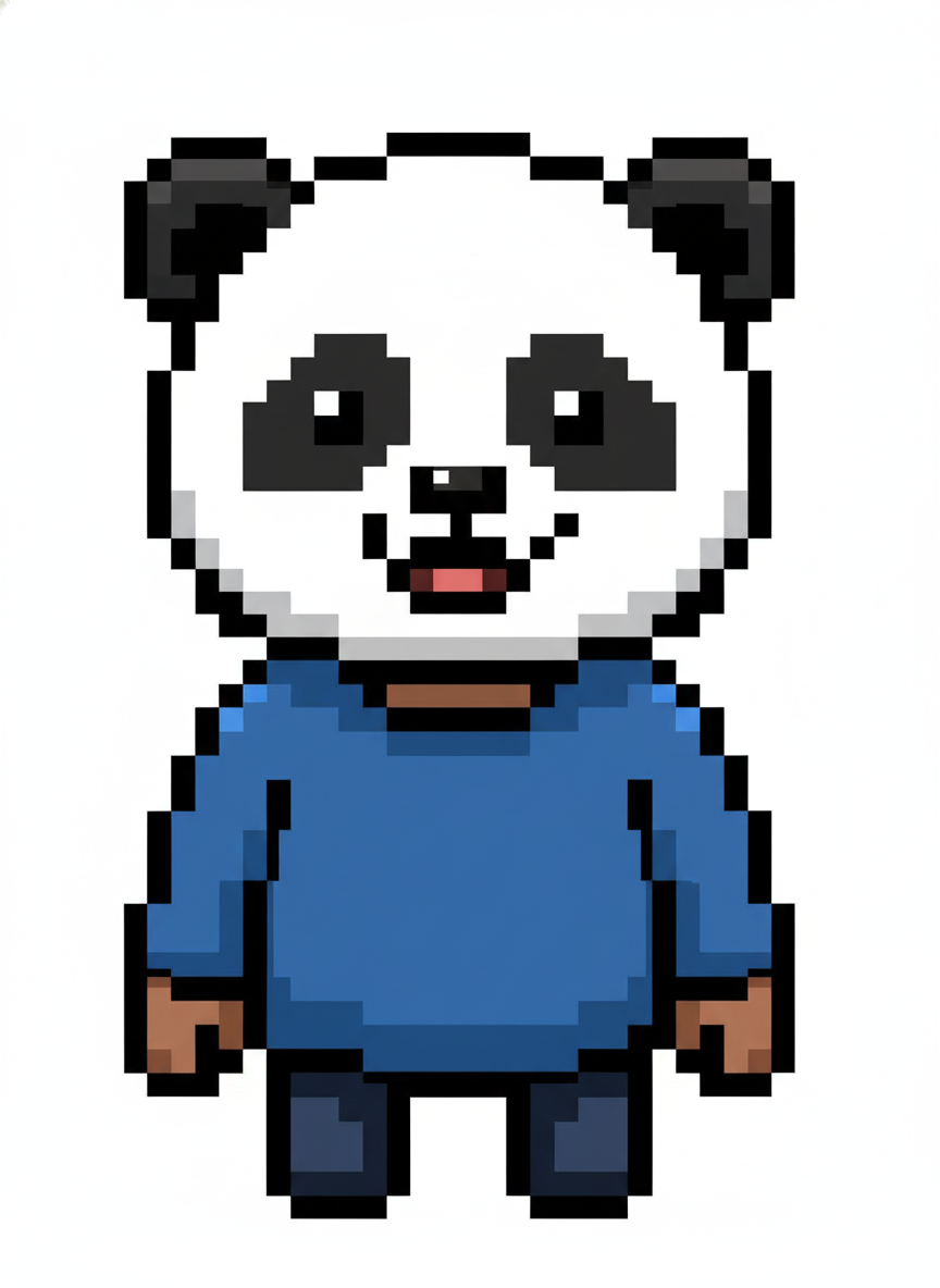 Panda Anthony - Pixel Art