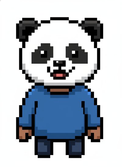 Anthony's Panda Adventures 🐼 - Pixel Art