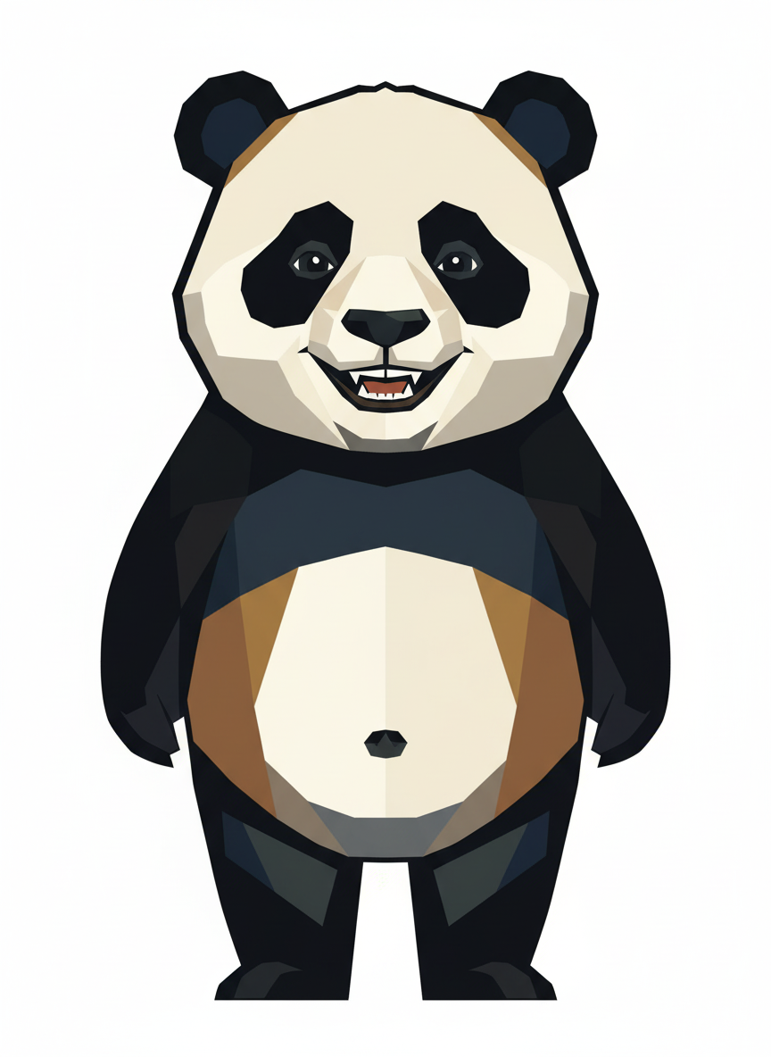 Panda Anthony - Cubist Painting