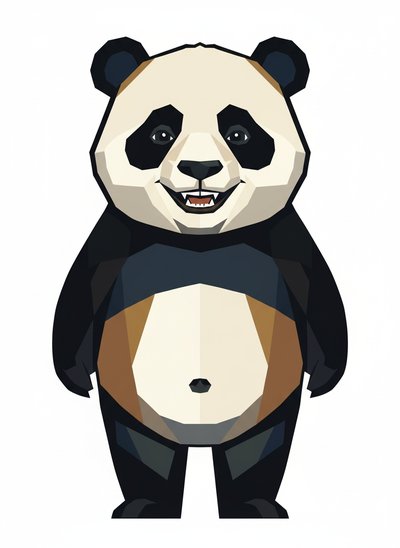 Anthony's Panda Adventures 🐼 - Cubist Painting