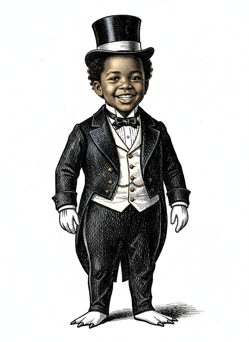 Penguin Anthony - Victorian Illustration
