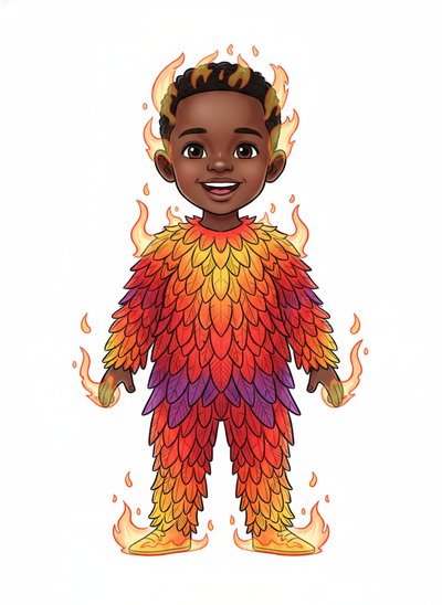 Anthony's Magical Phoenix Adventure - Classic Coloring Book