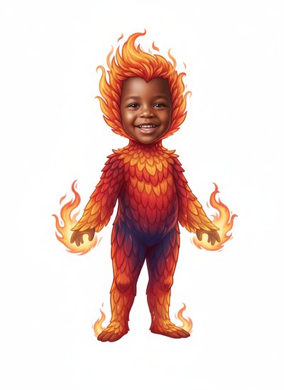 Anthony's Magical Phoenix Adventure - Vintage Storybook