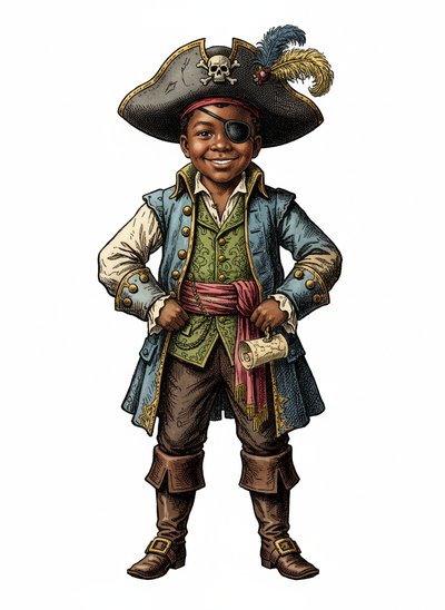 My Baby Pirate Adventure 🌊 - Victorian Illustration