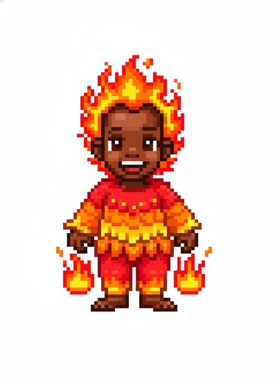 Anthony's Magical Phoenix Adventure - Pixel Art