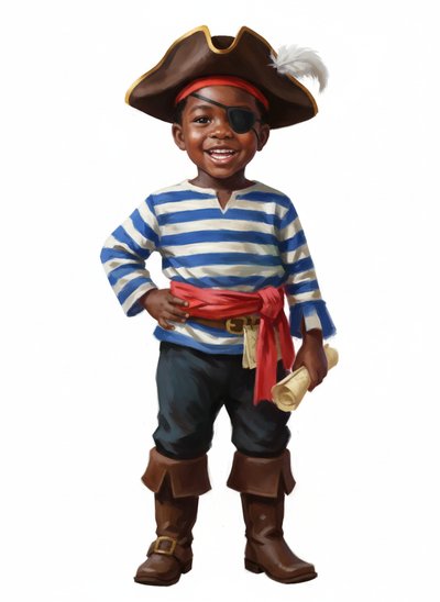 My Baby Pirate Adventure 🌊 - Impressionist Painting