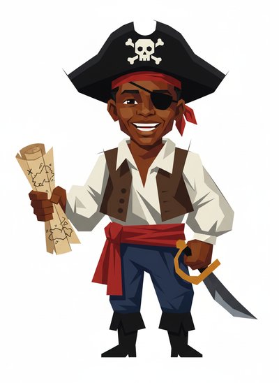 My Baby Pirate Adventure 🌊 - Cubist Painting