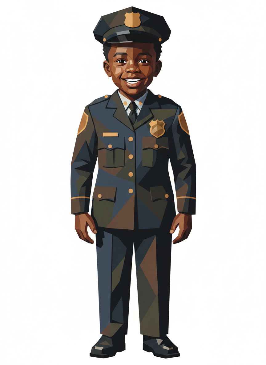 Officer Anthony - Cubist Painting