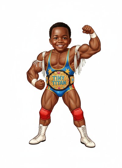 My Baby Wrestler Dreams 🤼‍♂️ - Vintage Storybook