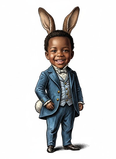 Anthony's Bunny Wonderland 🐰 - Victorian Illustration