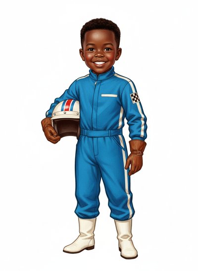 Anthony's Racing Adventure 🚗 - Vintage Storybook