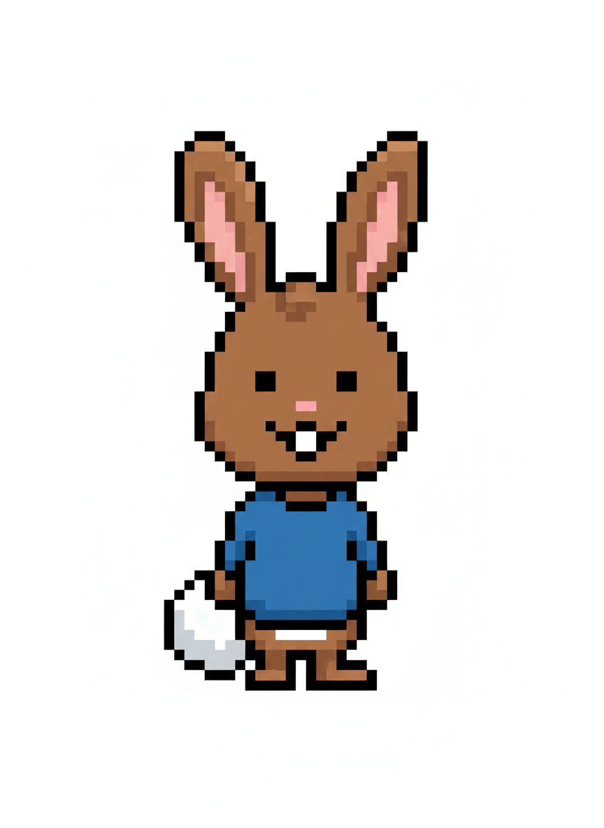 Anthony the Bouncy Rabbit - Pixel Art