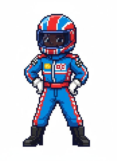 Anthony's Racing Adventure 🚗 - Pixel Art