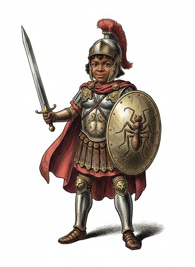 My Baby Gladiator Anthony 💪 - Victorian Illustration