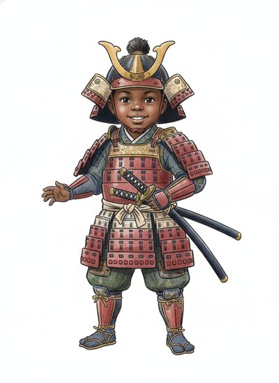 My Little Samurai Hero 🌸 - Gentle Pencil