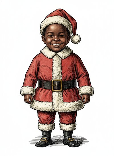 My Baby's Santa Adventures 🎅 - Victorian Illustration