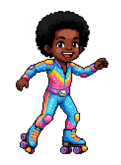 Anthony's Roller Disco Magic 🌈 - Pixel Art