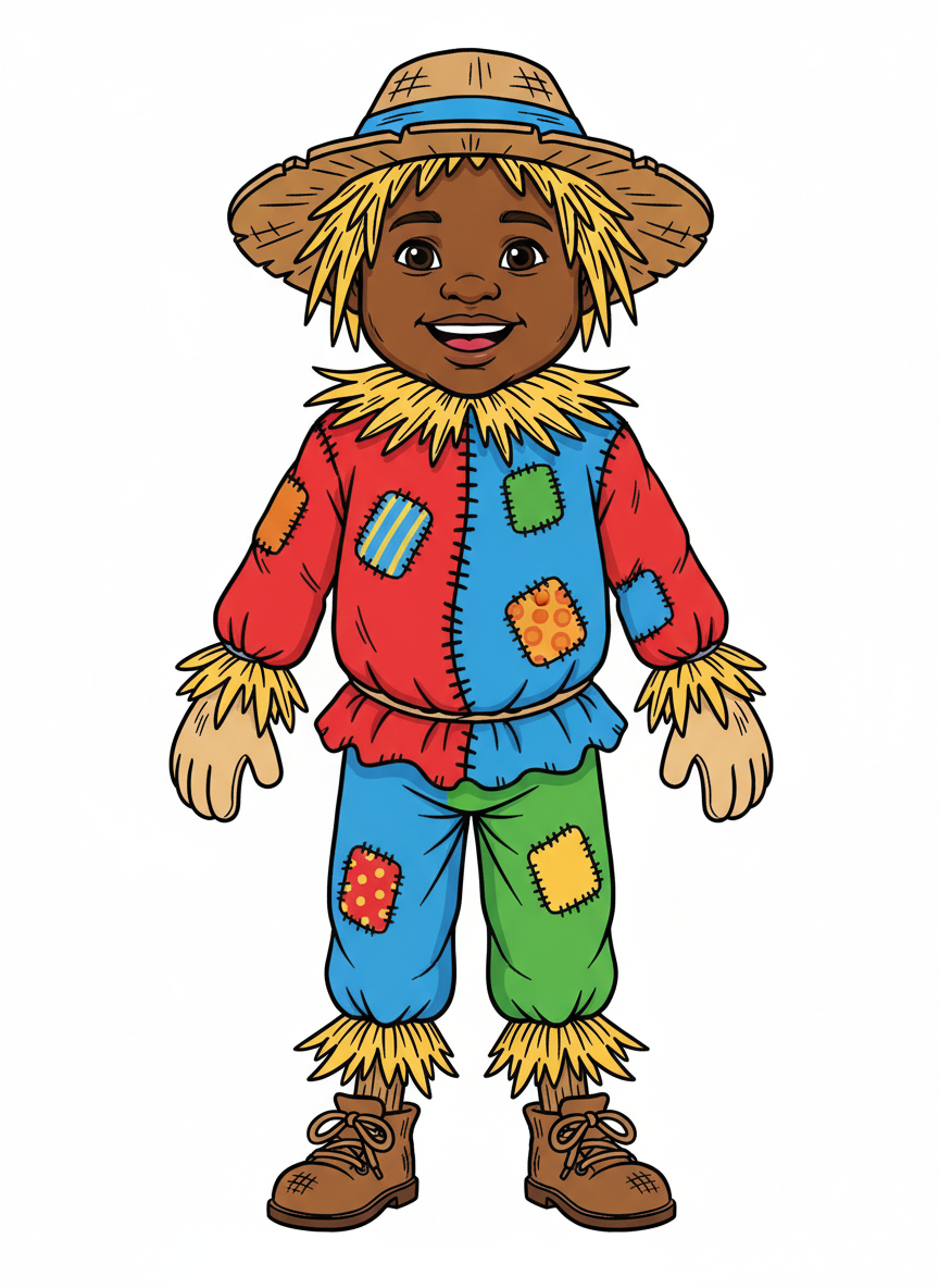 Scarecrow Anthony - Classic Coloring Book