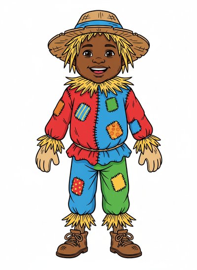 My Little Scarecrow Adventure 🌾 - Classic Coloring Book