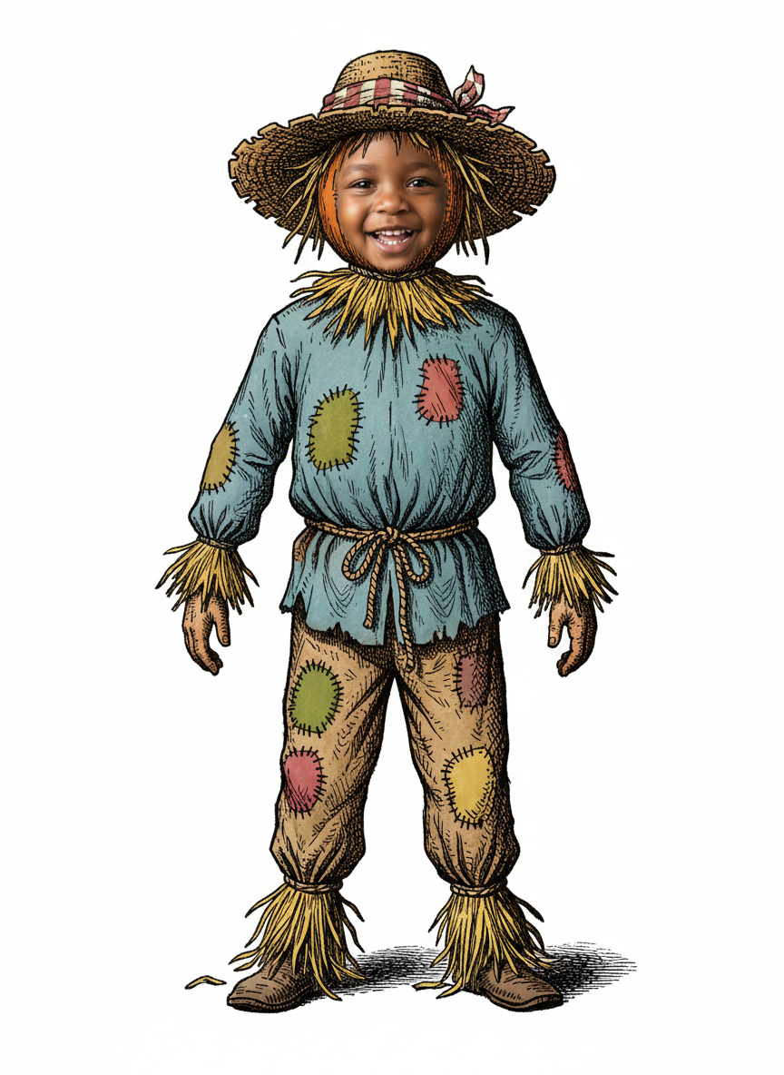 Scarecrow Anthony - Victorian Illustration