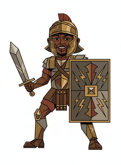 My Baby Gladiator Anthony 💪 - Cubist Painting