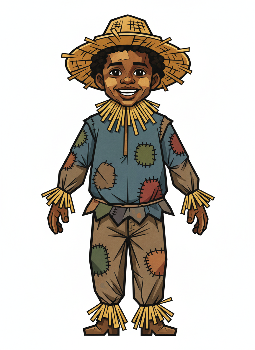 Scarecrow Anthony - Cubist Painting