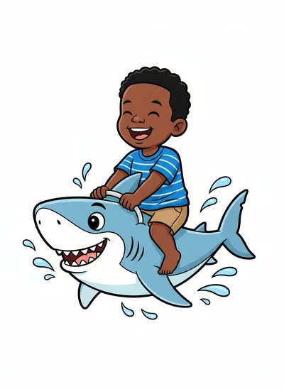 Anthony's Sharky Adventures 🦈 - Classic Coloring Book