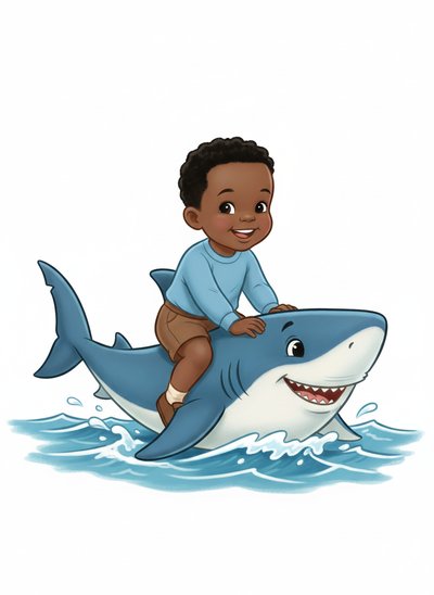Anthony's Sharky Adventures 🦈 - Vintage Storybook