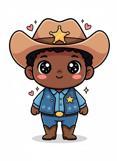 My Baby as a Sheriff 🤠 - Kawaii Cute