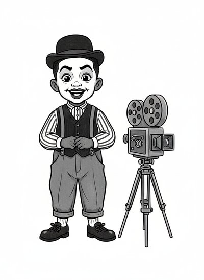 Anthony's Vintage Adventures 🎬 - Classic Coloring Book