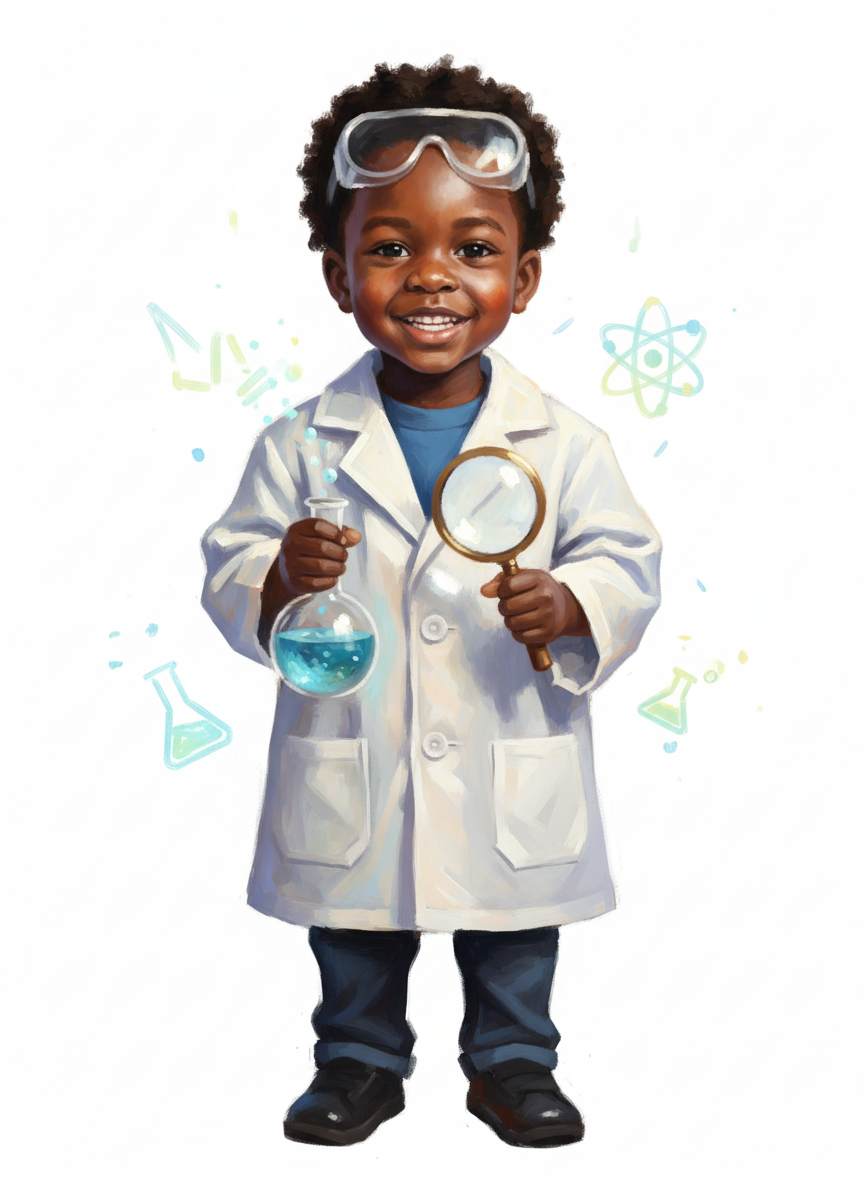 Anthony the Little Lab Whiz - Impressionist Painting