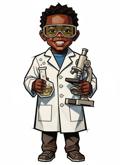 My Baby Scientist 👨‍🔬 - Cubist Painting