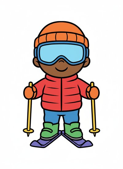 Anthony's Snowy Adventures ⛷️ - Preschool Simple