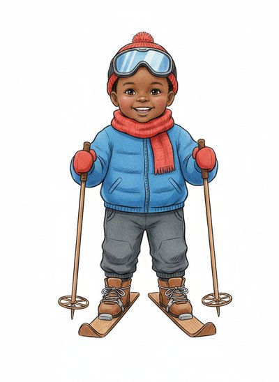 Anthony's Snowy Adventures ⛷️ - Gentle Pencil