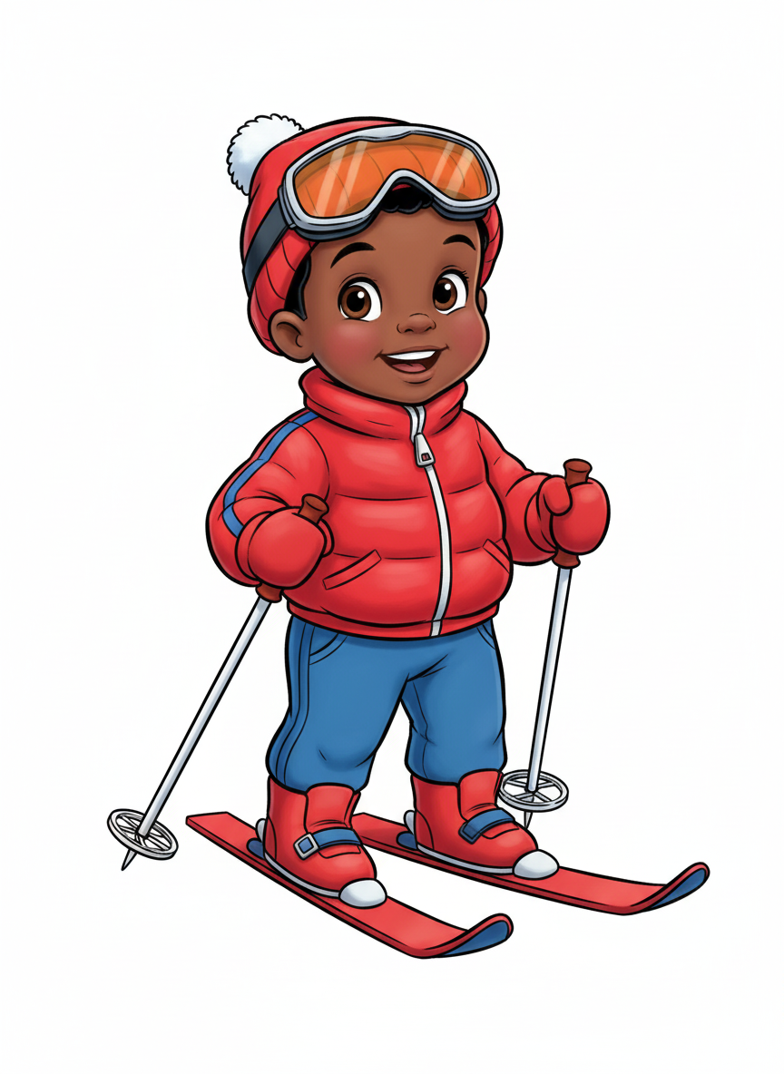 Anthony the Adorable Skier - Golden Age Animation