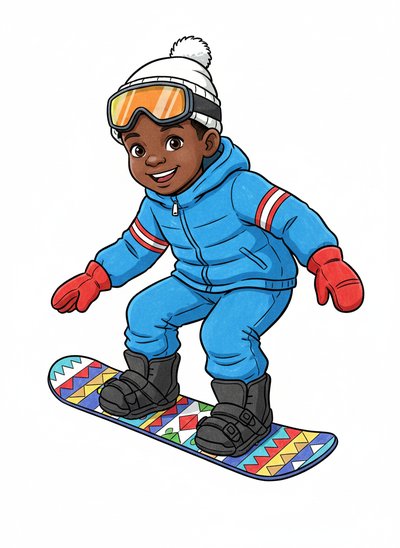 Anthony's Snowy Adventures ⛄️ - Classic Coloring Book