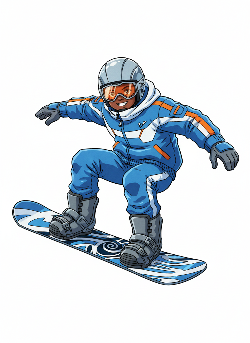 Snowboarder Anthony - Classic Anime