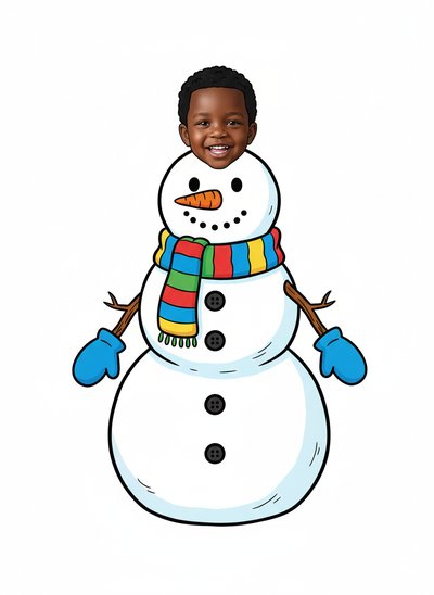 Anthony's Snowy Adventure ❄️ - Classic Coloring Book