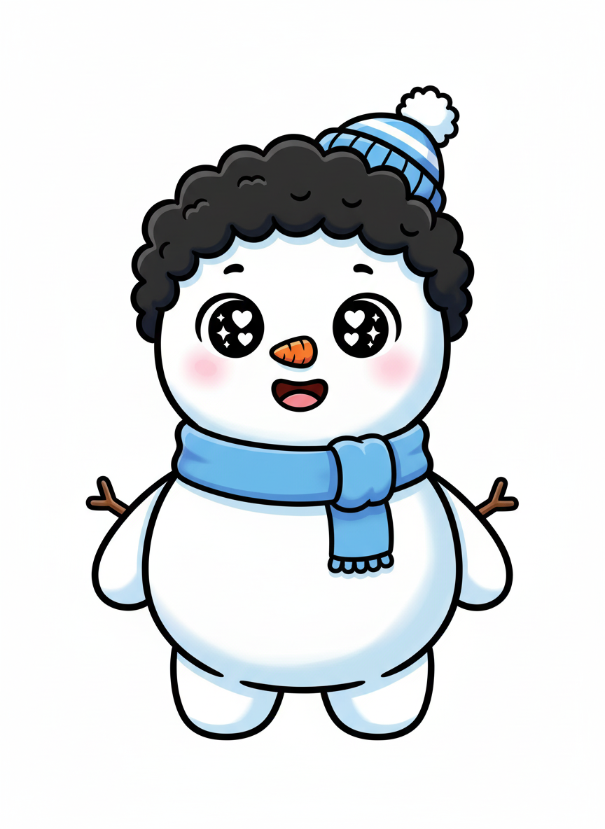 Snowman Anthony - Kawaii Cute