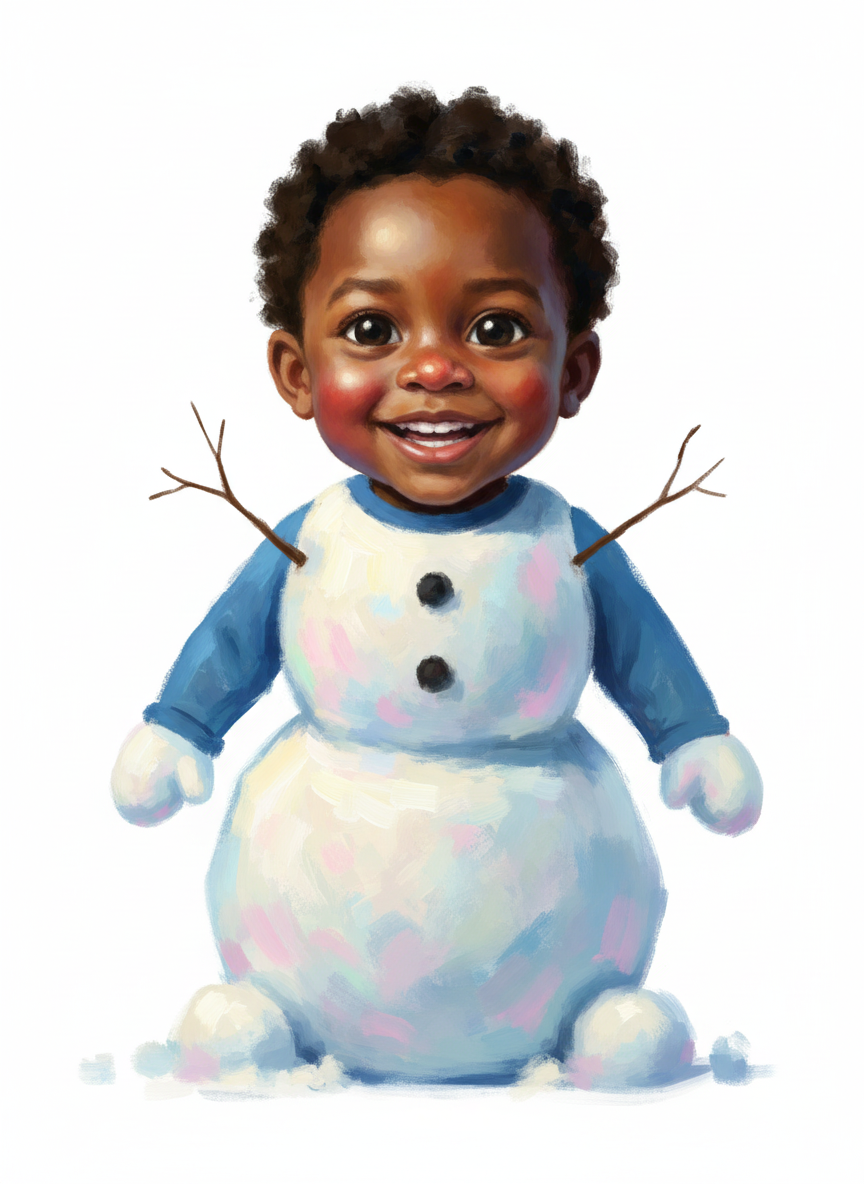 Snowman Anthony - Impressionist Painting