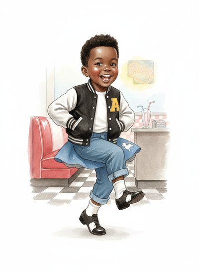 My Baby's Sock Hop Dreams - Gentle Pencil