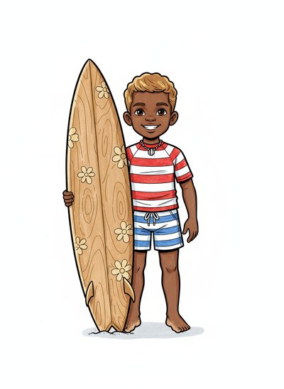 My Little Surf Star 🌊 - Classic Coloring Book