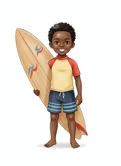 My Little Surf Star 🌊 - Gentle Pencil